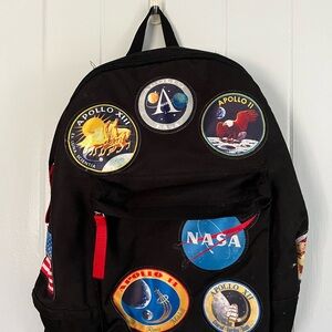 Kennedy Space Center Backpack with Space Mission Patches, Black